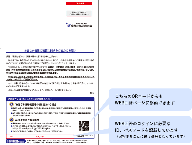 お客さま情報の確認に関するご協力のお願い｜京都北都信用金庫